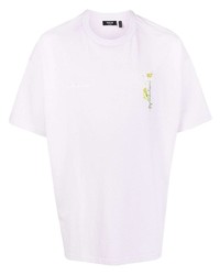 T-shirt girocollo stampata viola chiaro di FIVE CM
