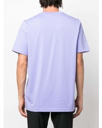 T-shirt girocollo stampata viola chiaro di adidas