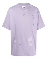 T-shirt girocollo stampata viola chiaro di Izzue