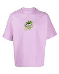 T-shirt girocollo stampata viola chiaro di Jacquemus
