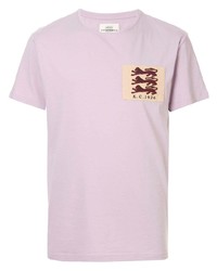 T-shirt girocollo stampata viola chiaro di Kent & Curwen