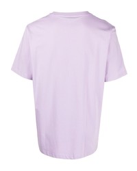 T-shirt girocollo stampata viola chiaro di Perks And Mini