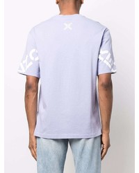 T-shirt girocollo stampata viola chiaro di Kenzo