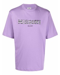 T-shirt girocollo stampata viola chiaro di Missoni