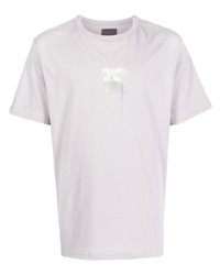 T-shirt girocollo stampata viola chiaro di Musium Div.