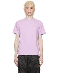 T-shirt girocollo stampata viola chiaro di Norda