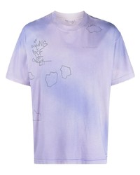 T-shirt girocollo stampata viola chiaro di Objects IV Life