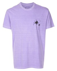 T-shirt girocollo stampata viola chiaro di OSKLEN