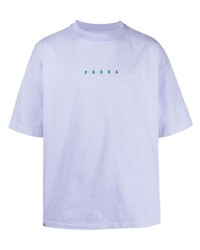 T-shirt girocollo stampata viola chiaro di Paura