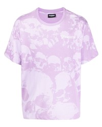 T-shirt girocollo stampata viola chiaro di Pleasures