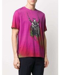 T-shirt girocollo stampata viola melanzana di Paul Smith