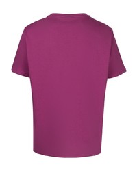 T-shirt girocollo stampata viola melanzana di SPORT b. by agnès b.