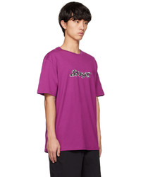T-shirt girocollo stampata viola melanzana di Saturdays Nyc