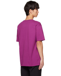 T-shirt girocollo stampata viola melanzana di Saturdays Nyc