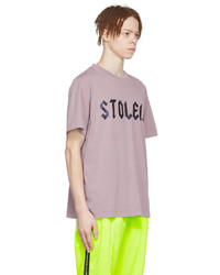 T-shirt girocollo stampata viola melanzana di Stolen Girlfriends Club