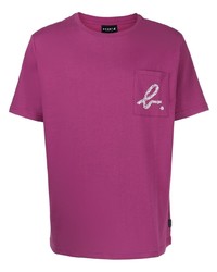 T-shirt girocollo stampata viola melanzana di SPORT b. by agnès b.