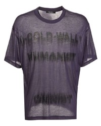 T-shirt girocollo stampata viola di A-Cold-Wall*