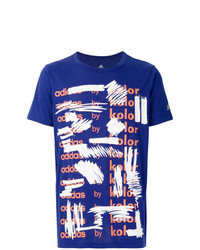 T-shirt girocollo stampata viola di Adidas By Kolor