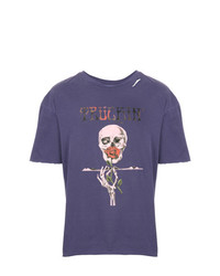 T-shirt girocollo stampata viola di Alchemist