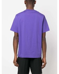 T-shirt girocollo stampata viola di Karl Lagerfeld