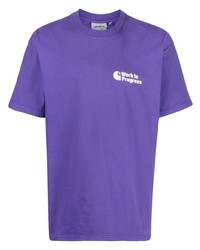 T-shirt girocollo stampata viola di Carhartt WIP