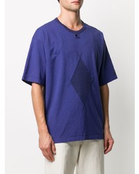 T-shirt girocollo stampata viola di Craig Green
