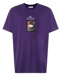 T-shirt girocollo stampata viola di Givenchy