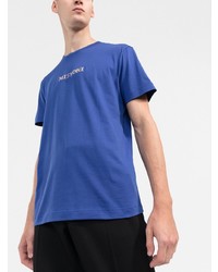 T-shirt girocollo stampata viola di Missoni