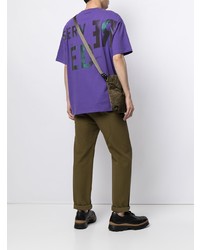 T-shirt girocollo stampata viola di Izzue