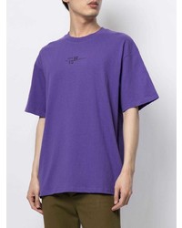 T-shirt girocollo stampata viola di Izzue