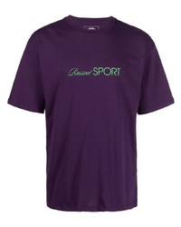 T-shirt girocollo stampata viola di PACCBET
