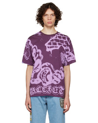 T-shirt girocollo stampata viola di Rassvet