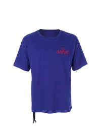 T-shirt girocollo stampata viola di Unravel Project