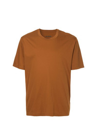 T-shirt girocollo terracotta di Jil Sander