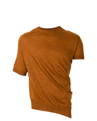 T-shirt girocollo terracotta di Lanvin