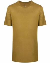 T-shirt girocollo terracotta di Rick Owens