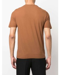 T-shirt girocollo terracotta di Dell'oglio