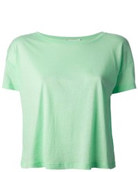 T-shirt girocollo verde menta di Alexander Wang