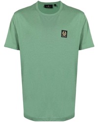 T-shirt girocollo verde menta di Belstaff