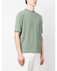 T-shirt girocollo verde menta di Dell'oglio