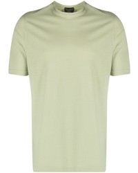 T-shirt girocollo verde menta di Dell'oglio