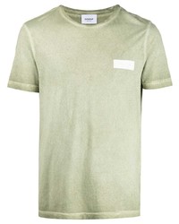 T-shirt girocollo verde menta di Dondup