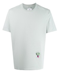T-shirt girocollo verde menta di Doublet