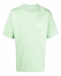 T-shirt girocollo verde menta di Drôle De Monsieur
