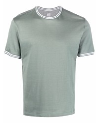 T-shirt girocollo verde menta di Eleventy