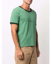T-shirt girocollo verde menta di Maison Margiela