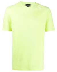 T-shirt girocollo verde menta di Emporio Armani