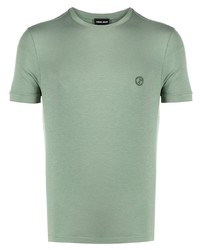 T-shirt girocollo verde menta di Giorgio Armani