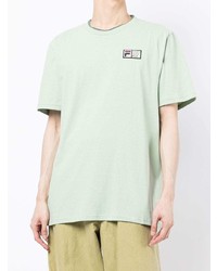 T-shirt girocollo verde menta di Fila
