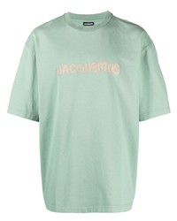 T-shirt girocollo verde menta di Jacquemus